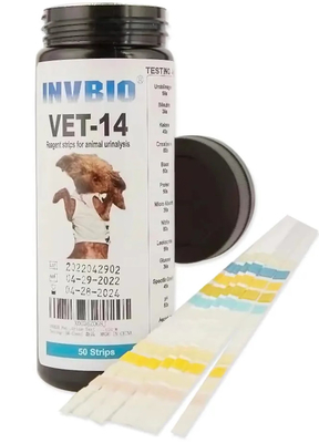 14 Urinalysis παραμέτρων πρωτεϊνικά ζώα γλυκόζης ούρων κτηνιάτρων λουρίδων δοκιμής