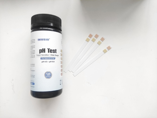 Λουρίδες εγγράφου εξέτασης 100pcs pH ούρων και σαλίου για να εξετάσει το σώμα pH