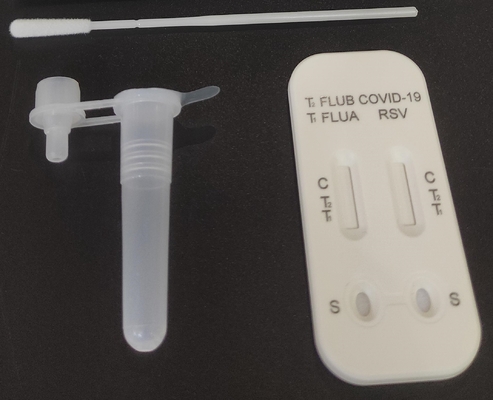 Αντιγόνο γρίπης RSV COVID 19 μόνο - δοκιμή 3 σε 1 σημάδι CE εγχώριας δοκιμής Combo