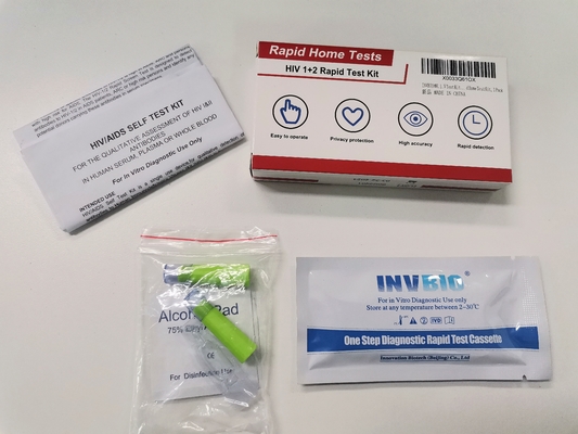 HIV 1+2 το γρήγορο AIDS HIV εξαρτήσεων δοκιμής HIV αίματος που εξετάζει το CE εγκεκριμένο