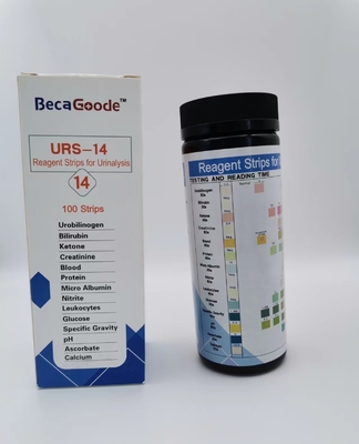 Γρήγορες Urinalysis απάντησης λουρίδες δοκιμής αντιδραστηρίων στο σπίτι και στις δοκιμές 14 εργαστηρίων παράμετρος