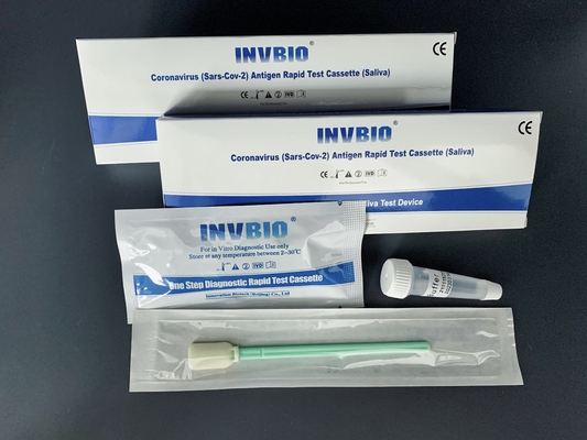 Ποιοτική ανίχνευση κιβωτίων δοκιμής 5pcs/Rtk σαλίου Coronavirus ακρίβειας INVBIO