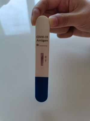 Covid 19 γρήγορη δοκιμή Lollipop κασετών και σαλίου δοκιμής αντιγόνων Coronavirus Rtk