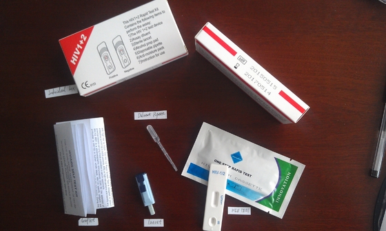 Κιτ αυτοελέγχου για λοιμώδεις ασθένειες HIV για το σπίτι Χρήση ολικού αίματος Υψηλή ακρίβεια