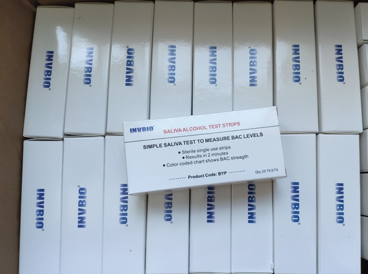 Ένα βήμα 3.00mm γρήγορες δοκιμής λουρίδες δοκιμής οινοπνεύματος κασετών αξιόπιστες ακριβείς προφορικές