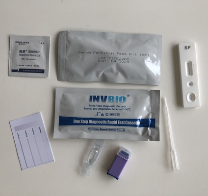 Ferritin ορών εξαρτήσεων δοκιμής αναιμίας CE Invbio μόνα εξεταστικά επίπεδα γρήγορα στο σπίτι