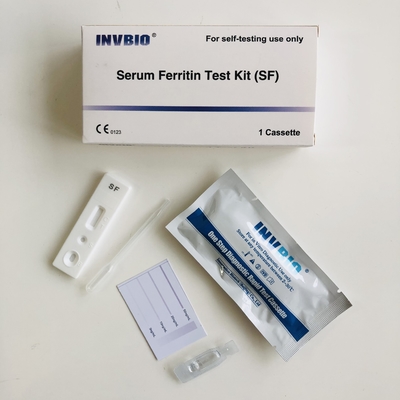 Ferritin ορών εξαρτήσεων δοκιμής αναιμίας CE Invbio μόνα εξεταστικά επίπεδα γρήγορα στο σπίτι