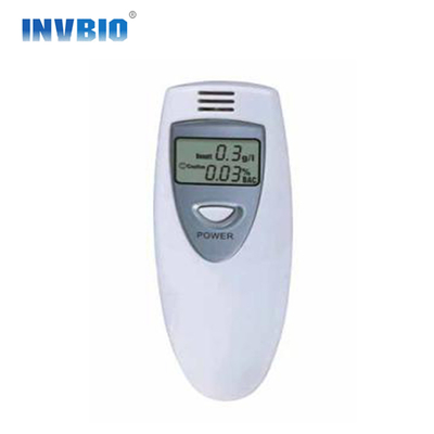 Ενιαίος άσπρος μίνι LCD οινοπνεύματος Breathalyzer οθόνης ανιχνευτής ελεγκτών