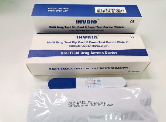 6 άμεσο FDA CE εξαρτήσεων δοκιμής φαρμάκων σαλίου επιτροπής εγκεκριμένο