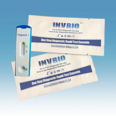 1.0ng/Ml μυοκαρδιακό έμφραγμα Mi καρδιακό Troponin Ι γρήγορη εξάρτηση Invbio Ctni δοκιμής