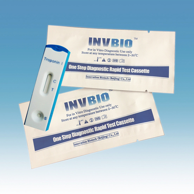1.0ng/Ml μυοκαρδιακό έμφραγμα Mi καρδιακό Troponin Ι γρήγορη εξάρτηση Invbio Ctni δοκιμής