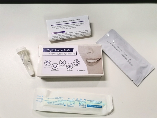 Ένα βημάτων FSC έγκρισης HIV γρήγορο δοκιμής γρήγορο αποτέλεσμα χρήσης εξαρτήσεων μόνο με το σάλιο