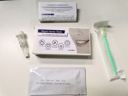 Η ακριβής δοκιμή οθόνης HIV 1&amp;2 γρήγορη εύκολη στο σπίτι εξετάζει χωρίς σάλιο αίματος προφορικό