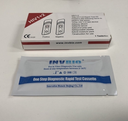 ΟΜ HIV ταχείας δοκιμής κιτ ολόκληρο το αίμα Διαγνωστική οικιακή χρήση αυτο-δοκιμή