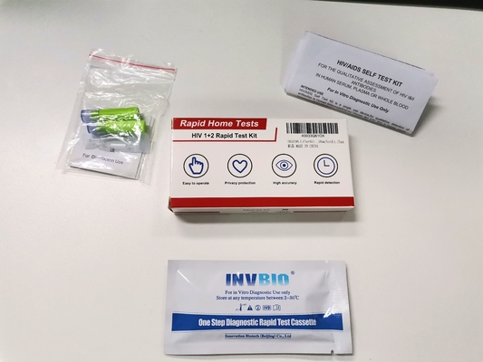 ΟΜ HIV ταχείας δοκιμής κιτ ολόκληρο το αίμα Διαγνωστική οικιακή χρήση αυτο-δοκιμή