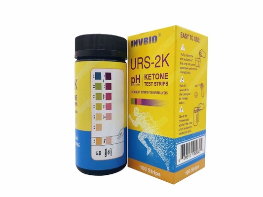 Urinalysis Keto pH δοκιμή σε ένα CE FSC FDA λουρίδων ούρων εγκεκριμένο