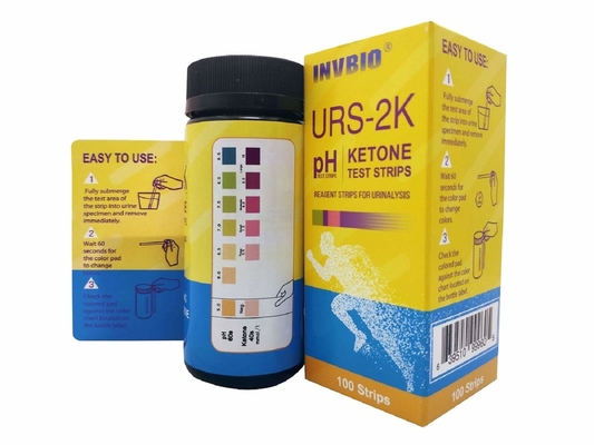 Urinalysis Keto pH δοκιμή σε ένα CE FSC FDA λουρίδων ούρων εγκεκριμένο
