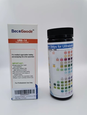 Γρήγορες και ακριβείς 14 Urinalysis παραμέτρου λουρίδες δοκιμής κατάλληλες