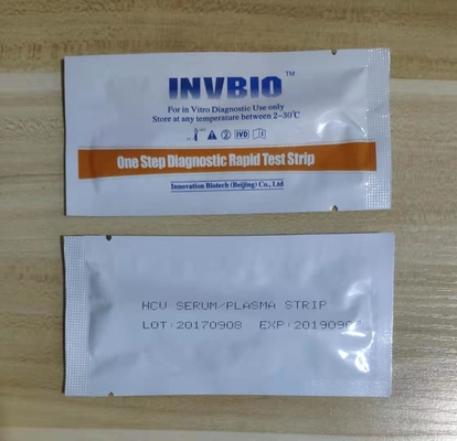 Hep C Antibody Hcv Test Strap Διάγνωση προσυμπτωματικού ελέγχου ηπατίτιδας C 100 Τεστ / Κουτί