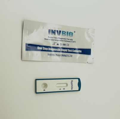 IVD σύφιλης σύντομο δοκιμής κασετών πιστοποιητικό CE μολυσματικών ασθενειών διαγνωστικό
