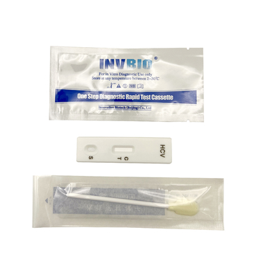 Ένα βημάτων CE έγκρισης Hcv δοκιμής γρήγορο αποτέλεσμα χρήσης εξαρτήσεων μόνο με το σάλιο