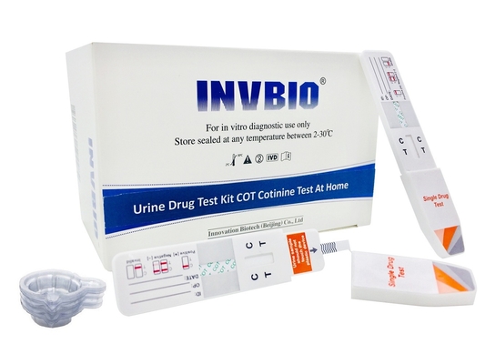 Μεγάλη ακρίβεια Cottine Cotinine Saliva Rapid Test Dip Card Ένα βήμα
