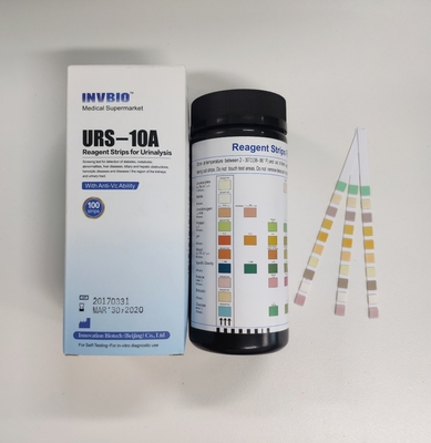 Υψηλές Bilirubin γλυκόζης ακρίβειας Urinalysis λουρίδες δοκιμής 3.00mm 10 παράμετροι