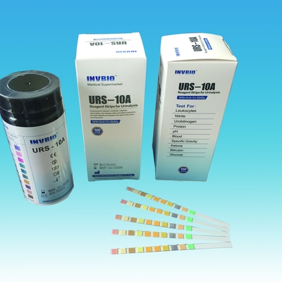 Υψηλές Bilirubin γλυκόζης ακρίβειας Urinalysis λουρίδες δοκιμής 3.00mm 10 παράμετροι