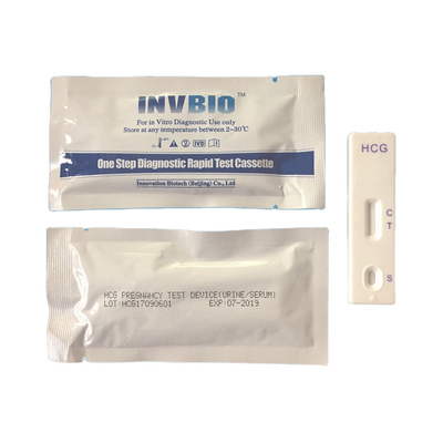 Ιατρικό IVD Hcg μια κάρτα δοκιμής εγκυμοσύνης βημάτων