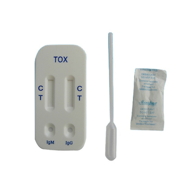 Toxoplasma IgG IgM ολόκληρου αίματος γρήγορος διαγνωστικός καρτών εξαρτήσεων δοκιμής