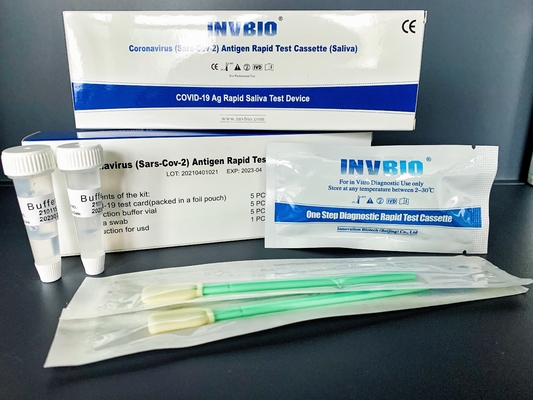 SAR-CoV-2 σάλιο αντιγόνων Coronavirus μόνο - κιβώτιο εξαρτήσεων 25pcs/δοκιμής