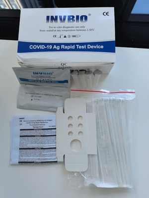 Ποιοτική ανίχνευση Covid 19 γρήγορο αντιγόνο Rtk εξαρτήσεων δοκιμής μόνο - εξετάστε την εξάρτηση ρινική