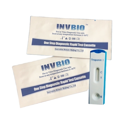 Ένα Troponin Ι βημάτων 5pcs/Box γρήγορος ιατρικός διαγνωστικός εξαρτήσεων δοκιμής με το CE εγκεκριμένο